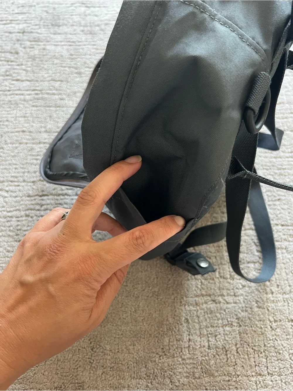 Fjallraven Mini Charcoal Grey Backpack
